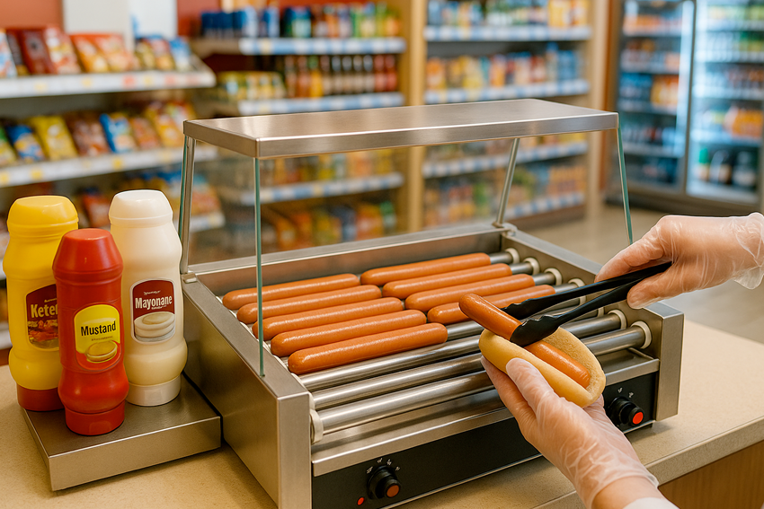 Hot dog - rolkowy podgrzewacz do parówek