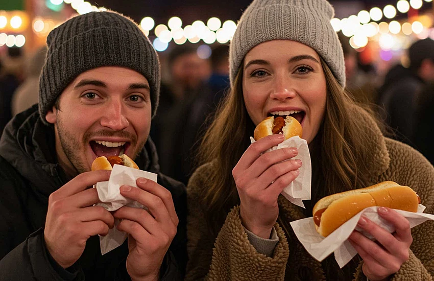 Hot-dogi i kiełbaski na jarmark świąteczny - najlepsze podgrzewacze rolkowe