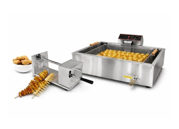 Frytkownica 16L + Maszyna do Zakręconych ZESTAW